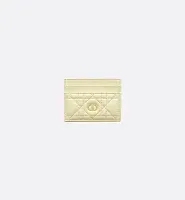 Dior Кардхолдер Caro Freesia Jaune Pastel - фото 1