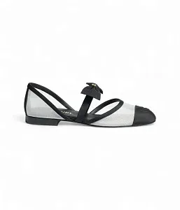 Chanel Туфли Мэри-Джейн White/Black - фото 1