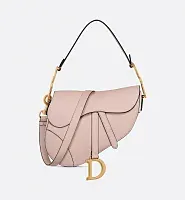 Dior Сумка Saddle с ремнем Powder Pink - фото 1