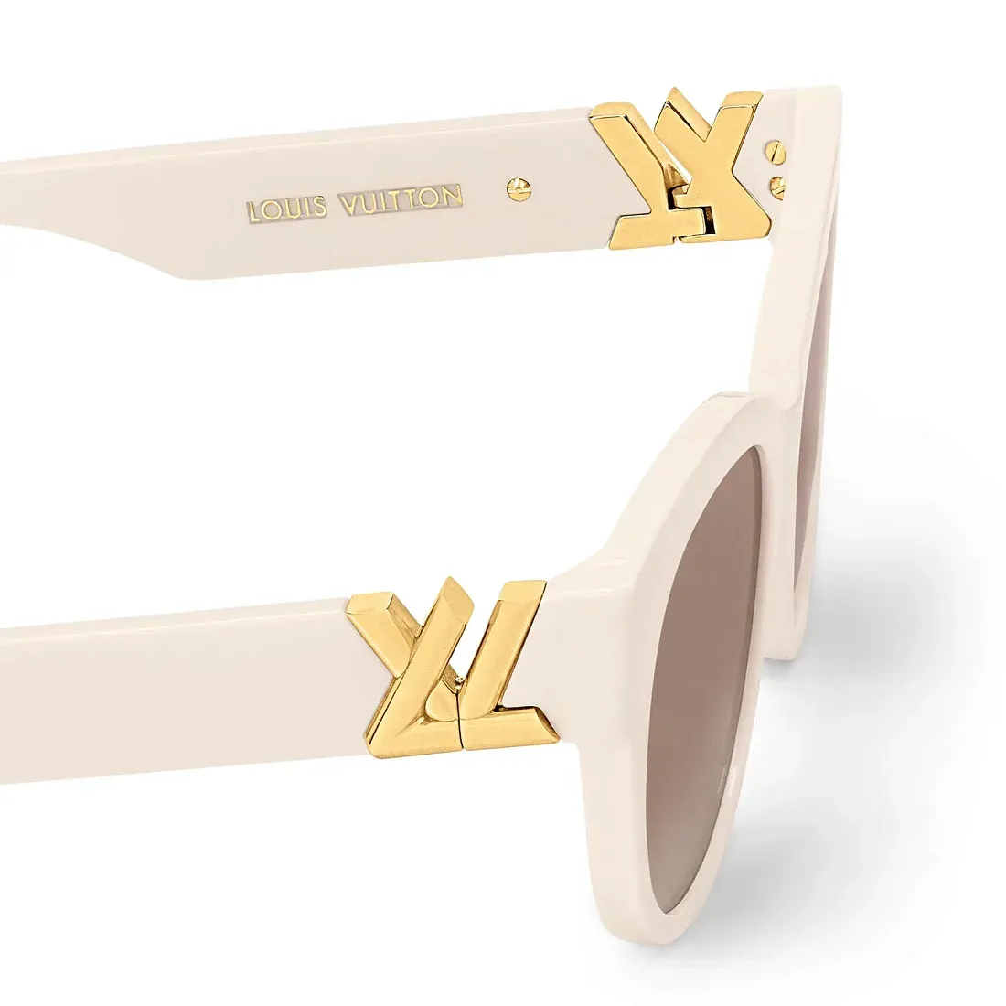 Louis Vuitton Солнцезащитные очки Twist Round Cream - фото 5