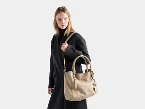 Prada Большая сумка-тоут Sand Beige - фото 2