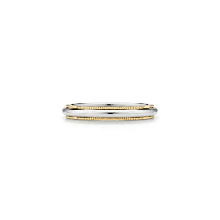 Обручальное кольцо Tiffany Together Milgrain Band Ring Yellow Gold - фото 1