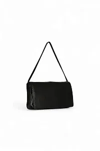 The Row Сумка Nuance Shoulder Dark Brown из кожи Black - фото 3