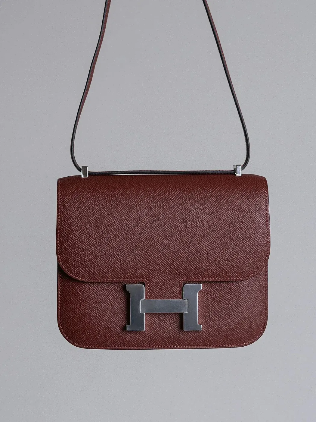 Hermès Сумка Constance 18 Mini Rouge H Epsom Palladium Hardware - фото 5