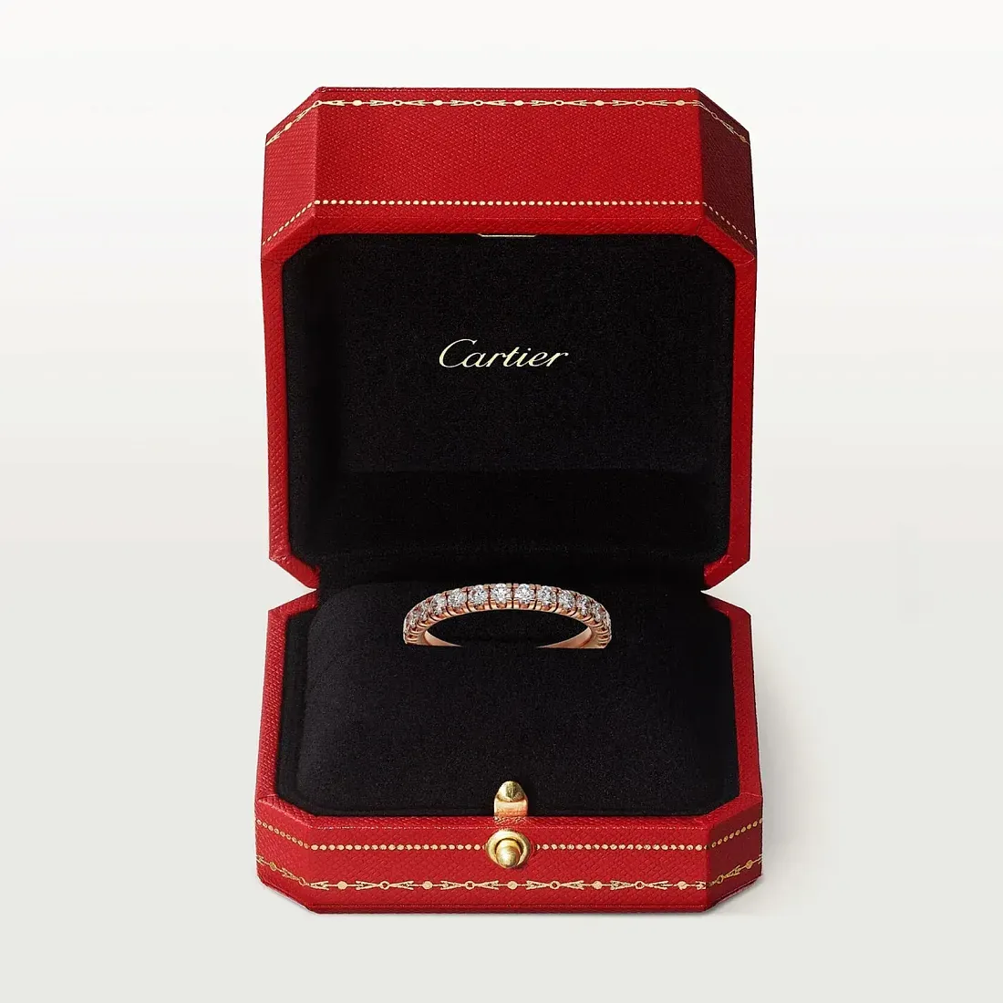 Cartier Обручальное кольцо c бриллиантовым паве Etincelle de 2,6 мм Rose Gold - фото 4