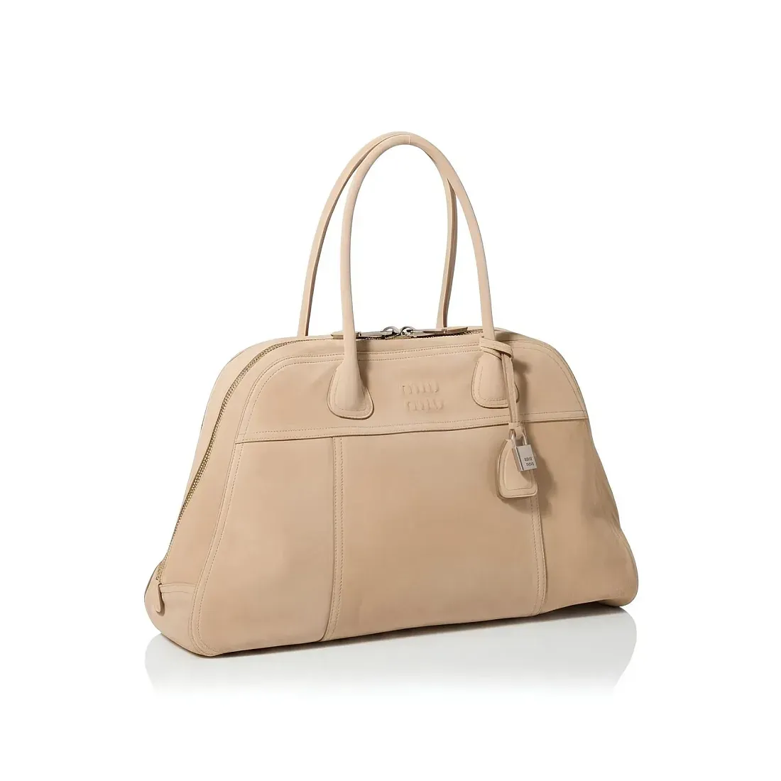 Miu Miu Сумка Suede bag Ecru - фото 4