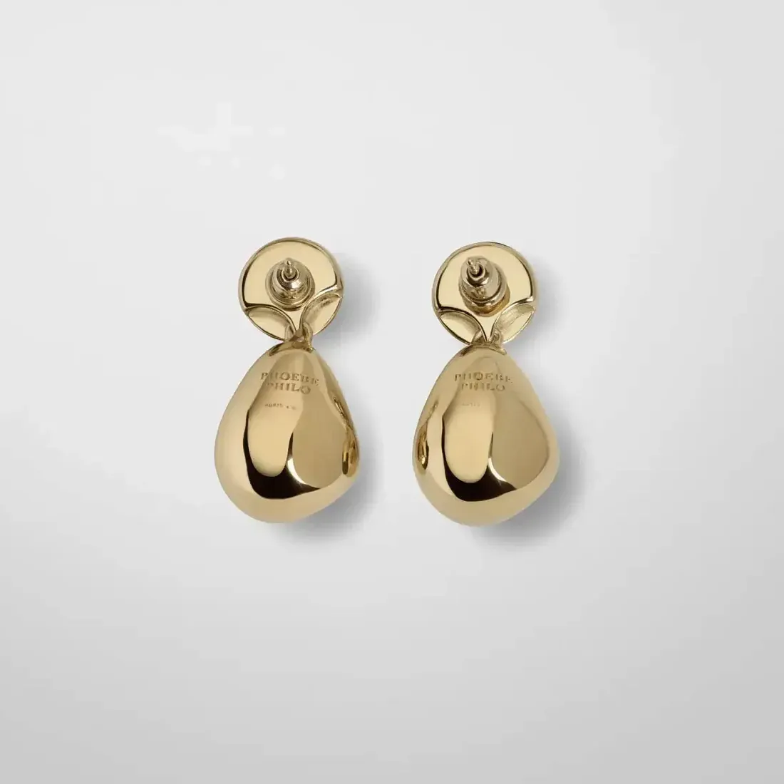 Phoebe Philo Серьги с двумя шариками Gold - фото 3