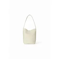 The Row Сумка Small NS Park Tote Black из кожи Ivory - фото 1