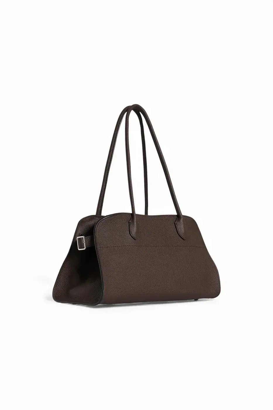 The Row Сумка Margaux Shoulder 12 Deep Brown из кожи - фото 3