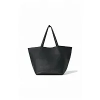 The Row Сумка XL Park Tote Deep Brown из кожи Black - фото 1