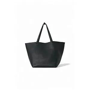 The Row Сумка XL Park Tote Deep Brown из кожи Black - фото 1