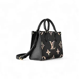 Louis Vuitton Сумка Cabas Onthego PM Black/ Beige - фото 3