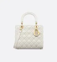 Dior Сумка Lady среднего формата Latte - фото 1
