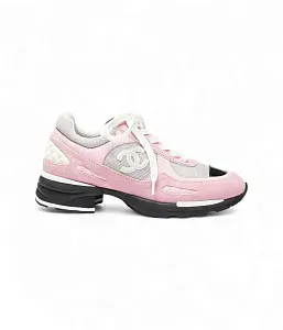 Chanel Тканевые кроссовки Pink/Ligth Grey/Black - фото 1