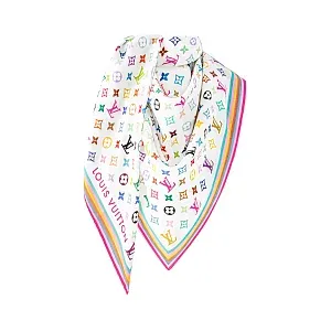 Louis Vuitton Шаль Monogram Multicolor TM x White - фото 3