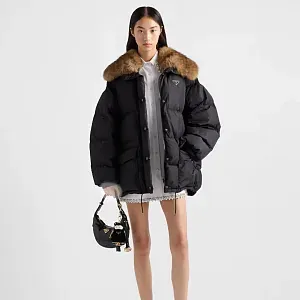 Prada Пуховая куртка из технологичной парусины - фото 2