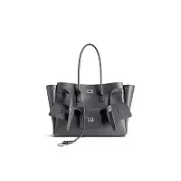 Balenciaga Сумка Bel Air среднего формата Grey - фото 1