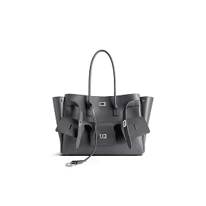 Balenciaga Сумка Bel Air среднего формата Grey - фото 1