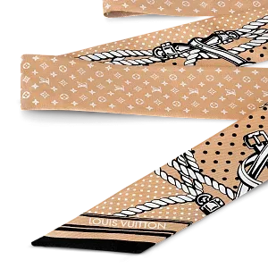 Louis Vuitton Шелковая лента Sailor Bandana BB Beige - фото 4