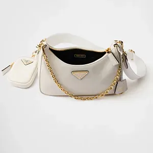 Prada Сумка Re-Edition 2005 из кожи White - фото 1