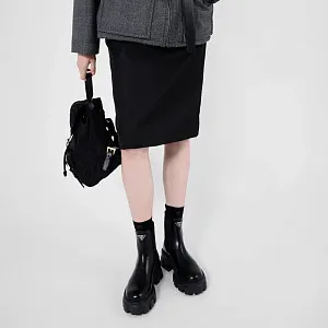 Prada Ботинки Chelsea Monolith из матовой кожи - фото 2