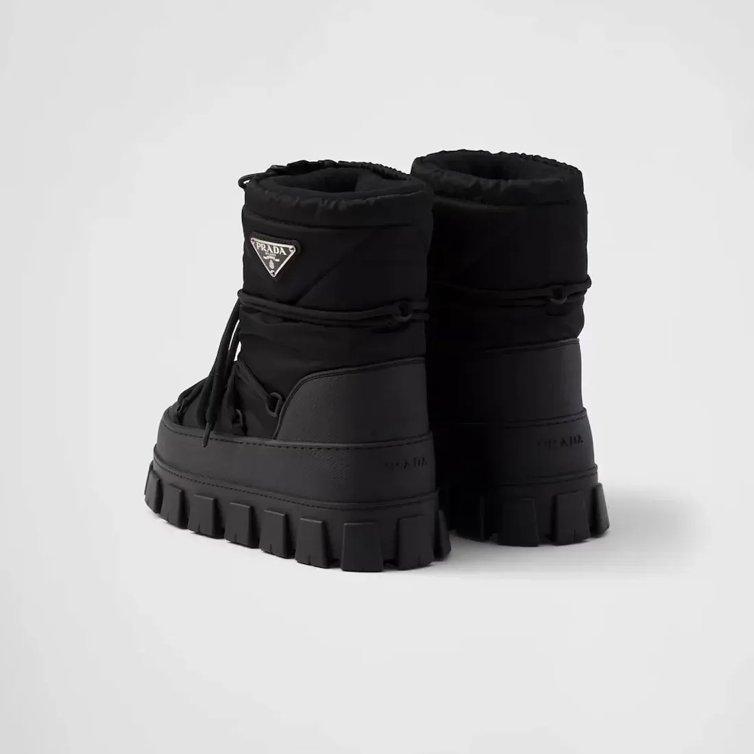 Prada Габардиновые ботинки apres-ski из Re-Nylon - фото 4