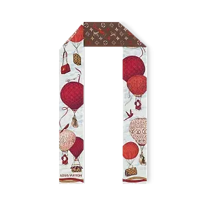 Louis Vuitton Шелковая лента Up And Away Rouge - фото 1
