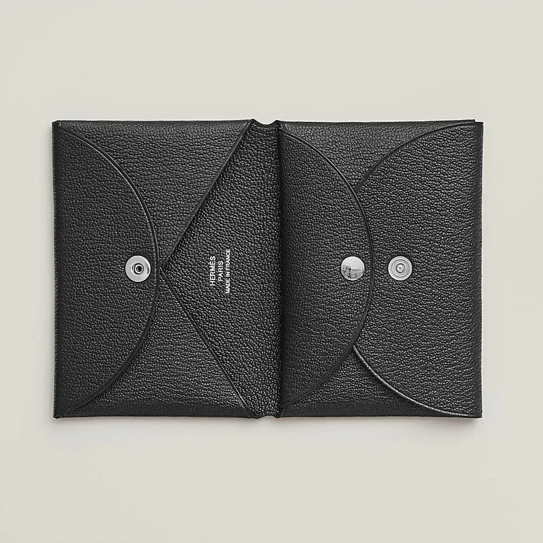 Hermès Кардхолдер Calvi Duo Black - фото 2
