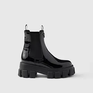 Prada Ботинки Monolith из лаковой кожи - фото 2