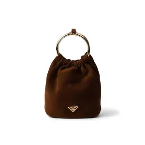 Prada Мини-сумка из замши - фото 1
