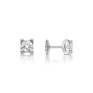 Cartier Серьги C de stud earrings, 2 brilliant-cut diamonds - фото 3