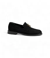 Chanel Велюровые лоферы Black - фото 1