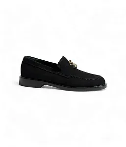 Chanel Велюровые лоферы Black - фото 1