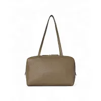 The Row Сумка Astra Bowling Deep Brown из кожи Smoked Taupe - фото 1