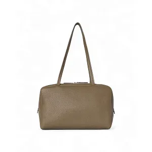 The Row Сумка Astra Bowling Deep Brown из кожи Smoked Taupe - фото 1