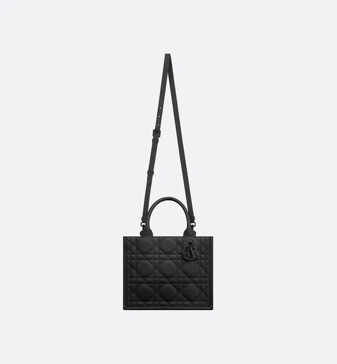 Dior Сумка Book Tote ultra-matte black calfskin маленького формата - фото 7
