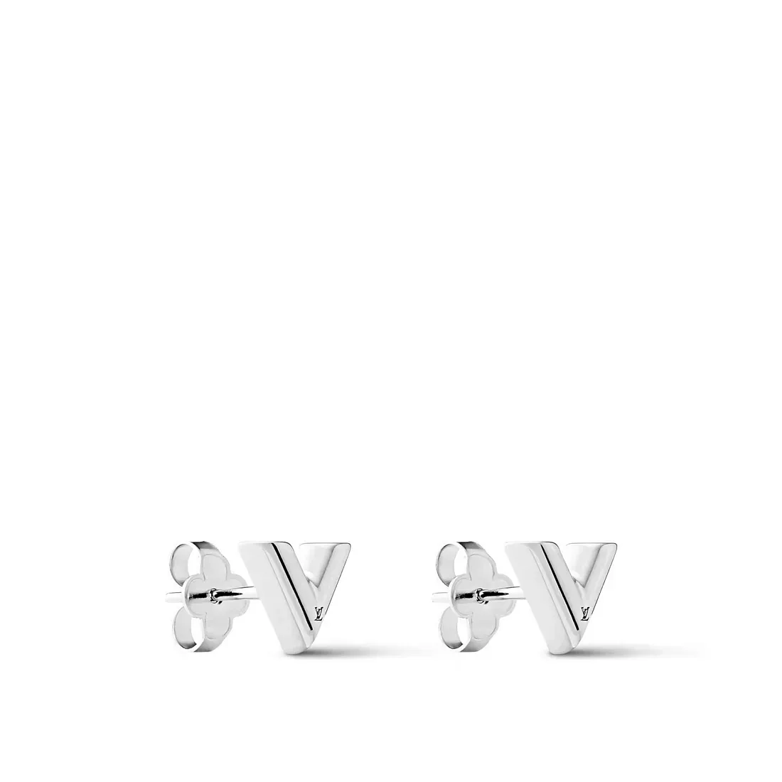 Louis Vuitton Серьги-пусеты Essential V Silver - фото 3