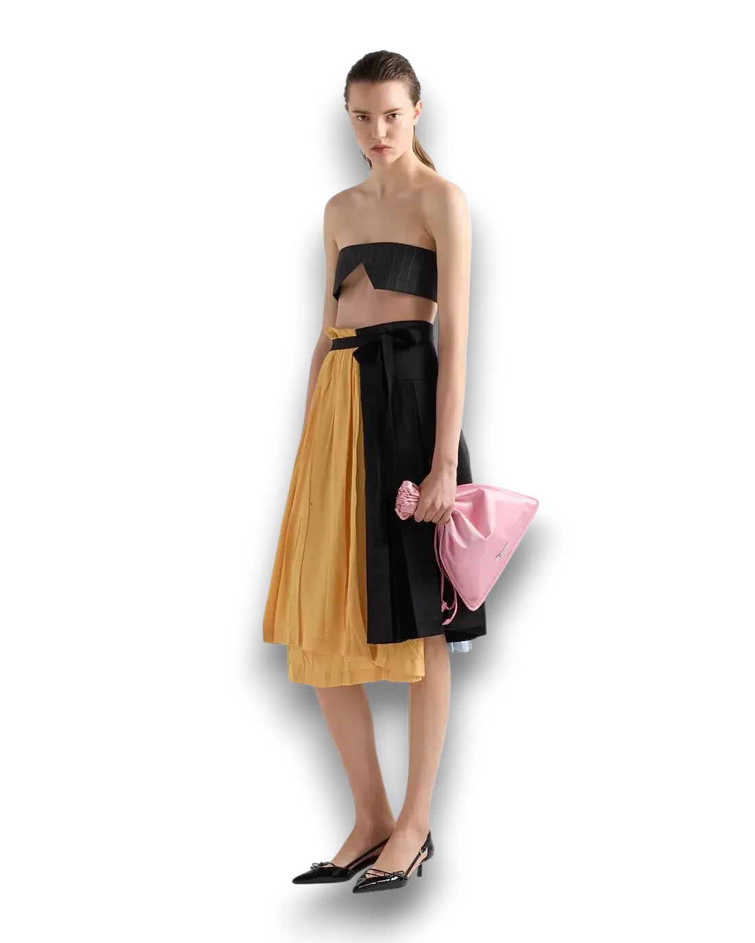 Prada Сумка Wish silk duchesse pouch - фото 2