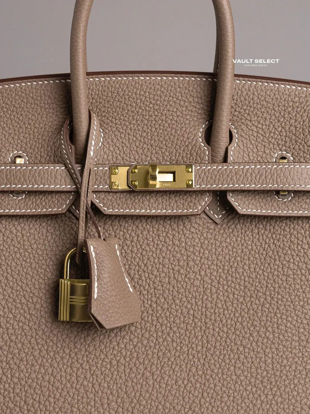 Hermès Сумка Birkin 25 Etoupe Togo Gold Hardware - фото 4