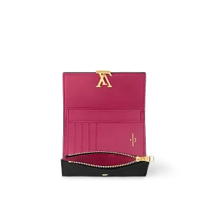 Louis Vuitton Компактный кошелек Capucines Black Pink - фото 3