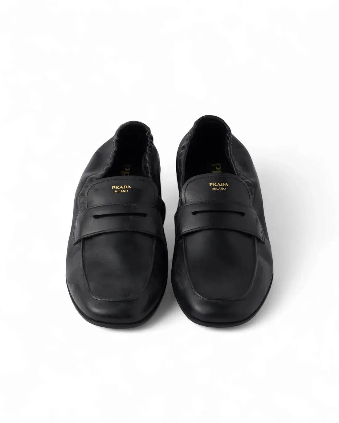 Prada Мокасины Shuffle из антикварной кожи Black - фото 3