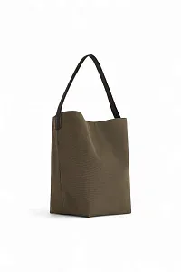 The Row Сумка Medium NS Park Tote Taupe из хлопка - фото 2