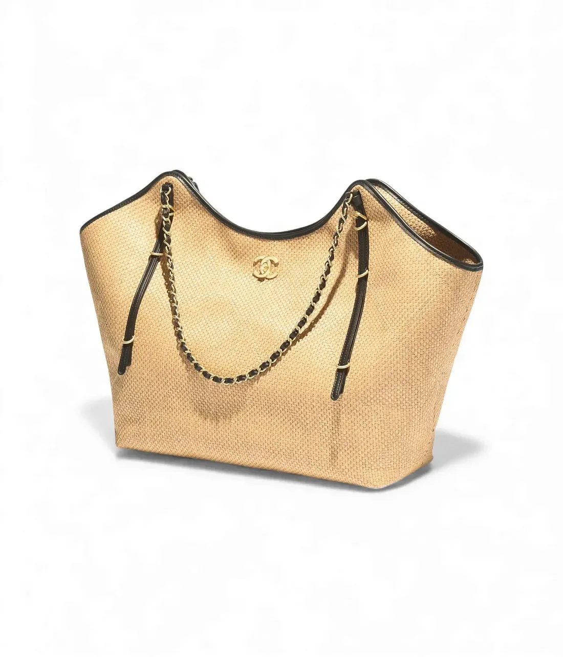 Chanel Большая сумка Cabas Beige - фото 3