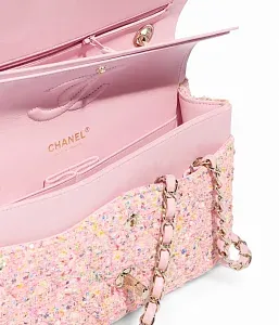 Chanel Классическая сумка 11.12 Tweed Light Pink/Multicolor - фото 2