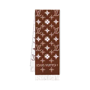 Louis Vuitton Шарф LV Essential Shine Brown - фото 1