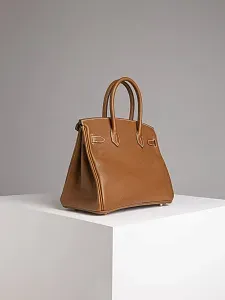 Hermès Сумка Birkin 30 Fauve Barenia Faubourg Gold Hardware - фото 8