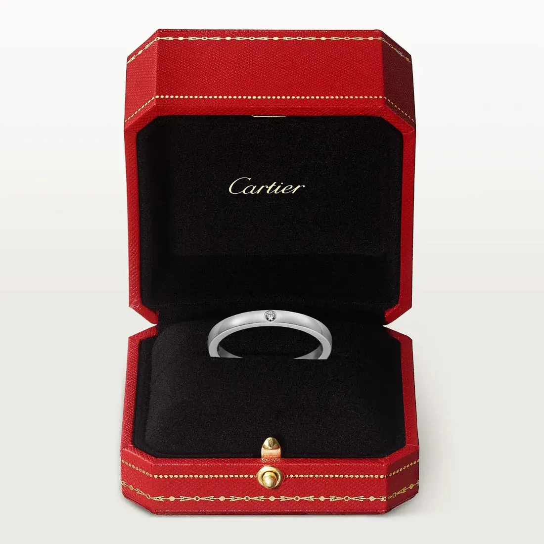 Cartier Обручальное кольцо с 1 бриллиантом Ballerine 2,1 мм - фото 4