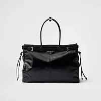 Prada Сумка большого размера из кожи Black - фото 1