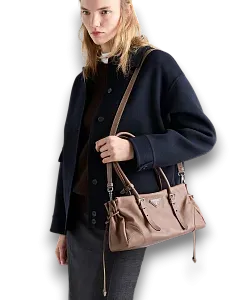 Prada Сумка Bonnie medium antiqued leather tote - фото 8