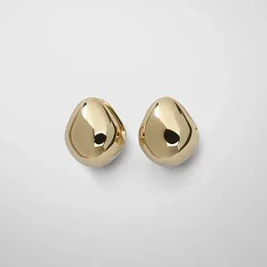 Phoebe Philo Серьги-пусеты Pebble Gold - фото 1
